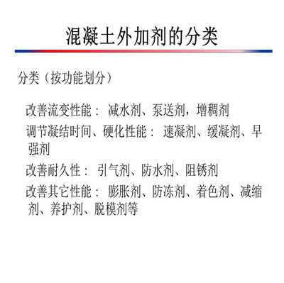 砼的外加劑有哪些種類（混凝土外加劑在施工中的應(yīng)用） 結(jié)構(gòu)工業(yè)裝備施工 第2張