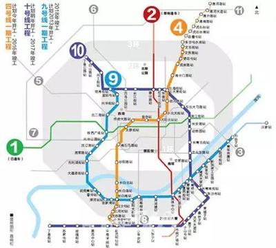 沈阳四号线地铁线路图