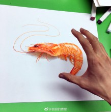 卡通虾怎么画