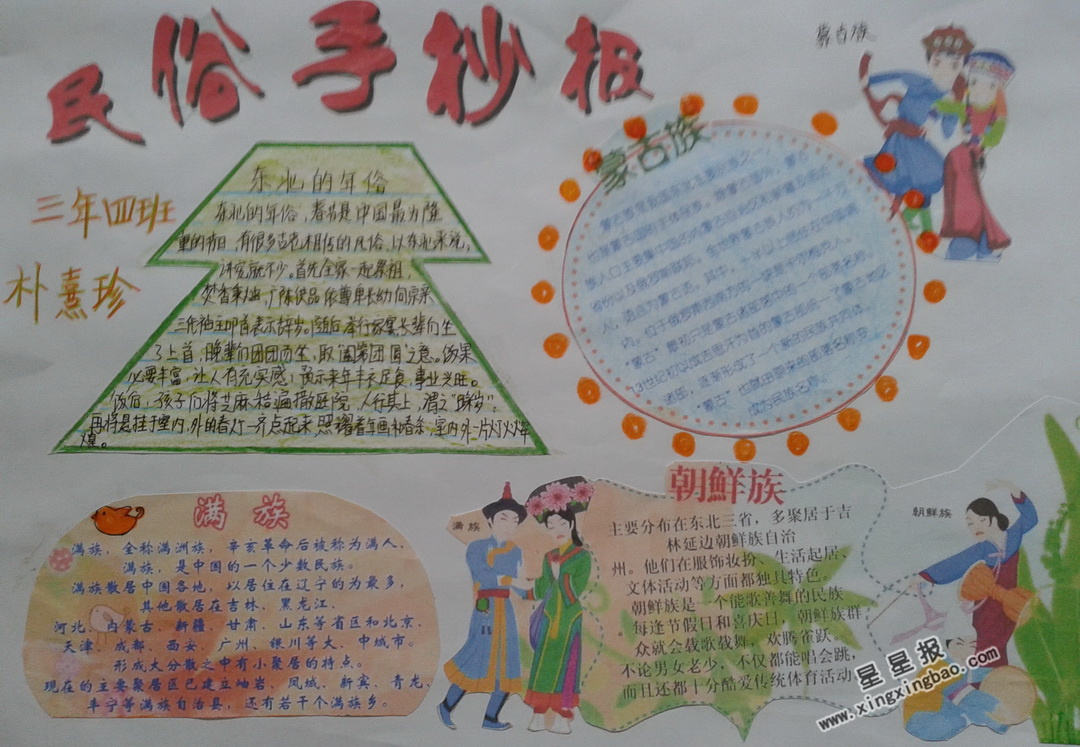 民风民俗的手抄报怎么写