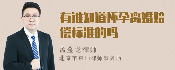 怀孕离婚赔偿标准