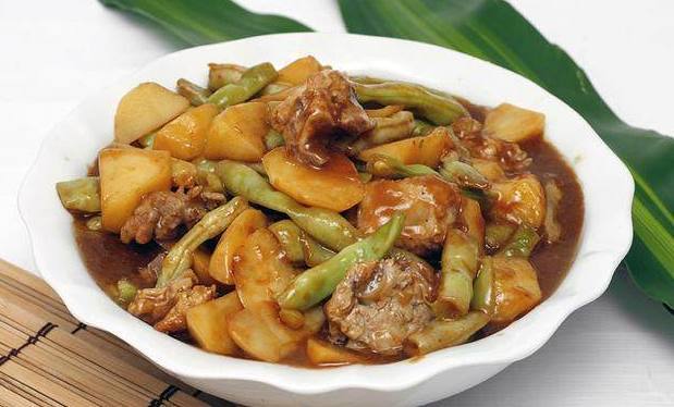 土豆炖豆角图片
