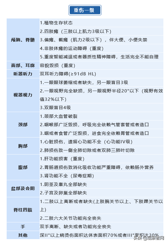 一级轻伤严重吗