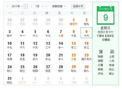 七月九号是什么星座