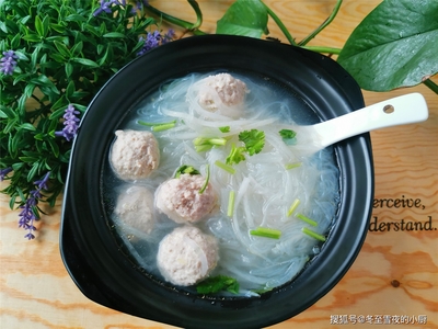 羊肉汆丸子的制作方法