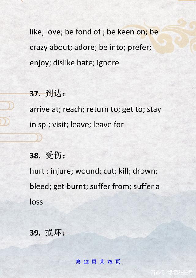 suffer的用法及短语