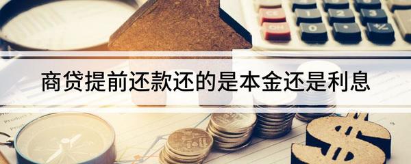 商业贷款 提前还款