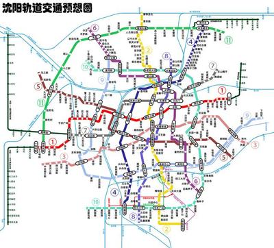 沈阳四号线地铁线路图