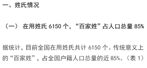 张姓在百家姓排第几位