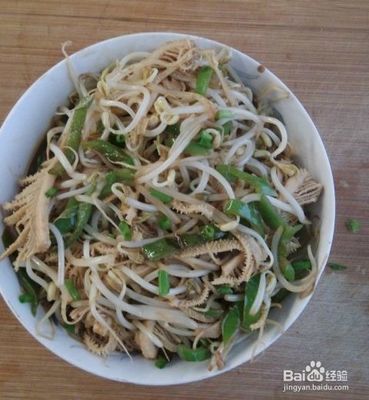 豆芽牛百叶的做法大全家常