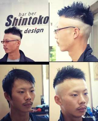 最近流行的发型男