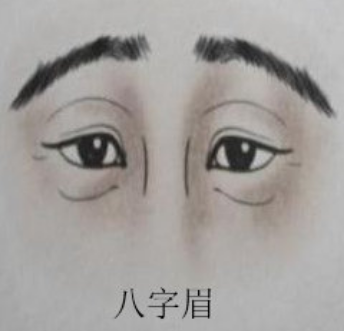 八字眉小眼睛的男人