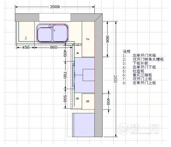 橱柜1平的尺寸是多少