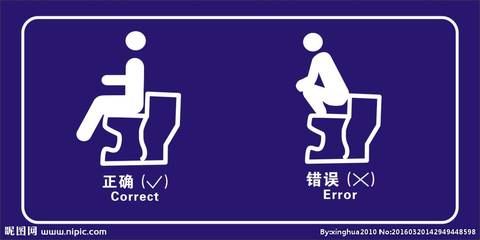 正确使用马桶