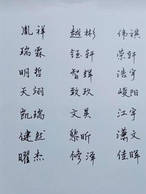带致字的男孩名字