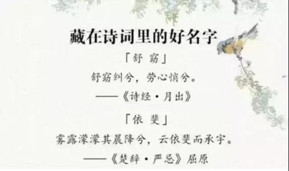 宋词里适合女孩名字