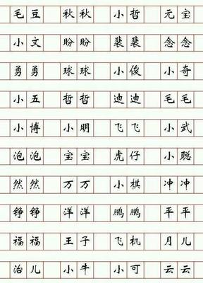 好听顺口的名字