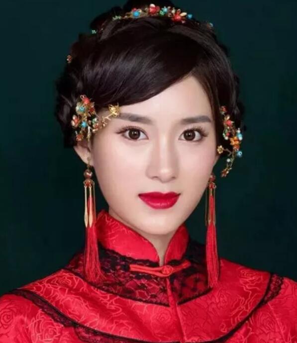 中式刘海发型