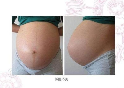 怀男宝宝的肚子图片