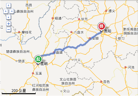 都匀到昆明