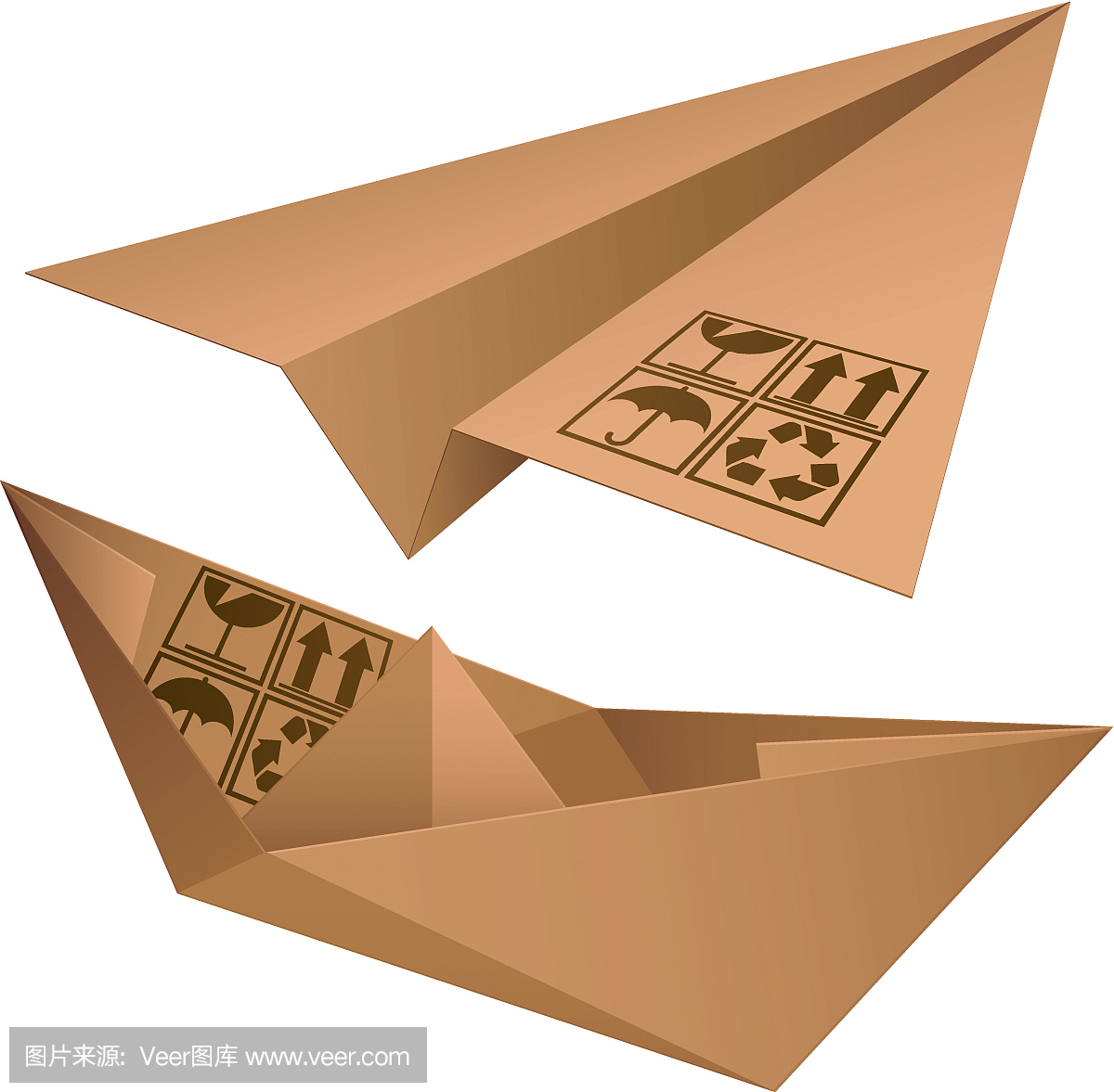帆船折纸飞机视频素材下载
