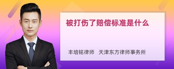 被打伤赔偿标准
