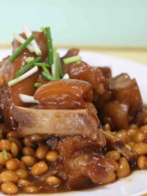 大豆蹄花的制作方法