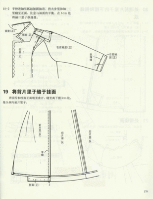 正规插肩袖裁剪图