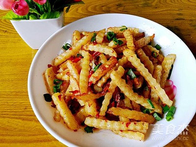 炸狼牙土豆条的做法