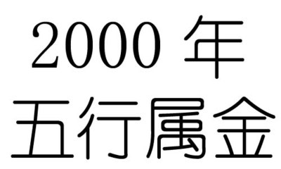 2000五行属什么命