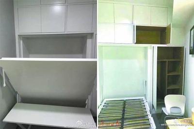 床左侧靠厨房墙