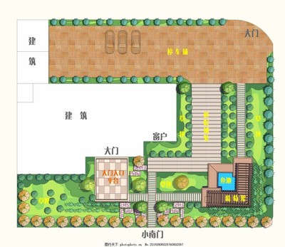 别墅庭院平面设计图 幼儿园户