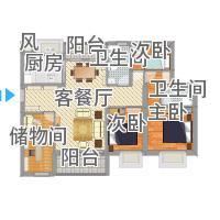 卫生间与厨房门对门玄关