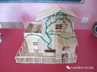 筷子房子手工制作