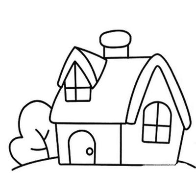 简易房子画法简笔画图片