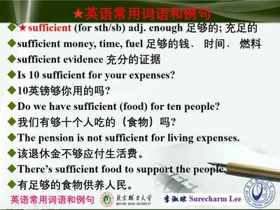 sufficient和enough有什么区别