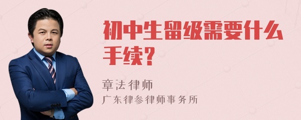 办留级需要什么手续