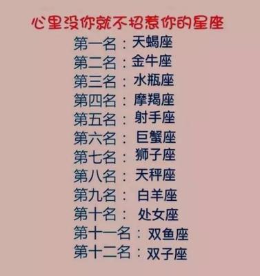 最不好的星座