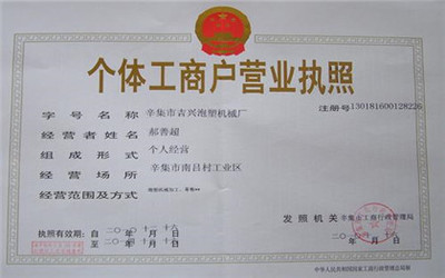 个人营业执照名字大全
