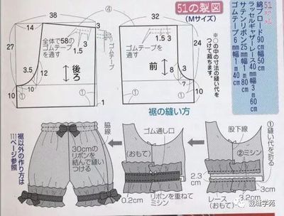 宝宝短裤裁剪图