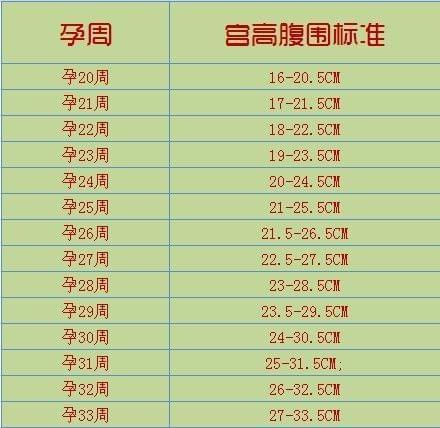 怀孕17周宫高多少正常