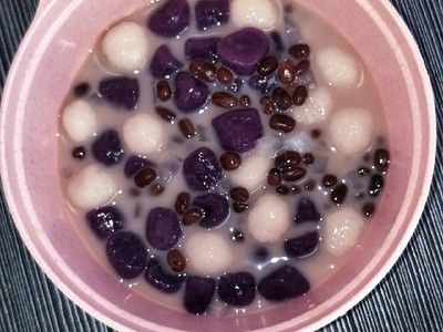 芋圆奶茶的制作方法