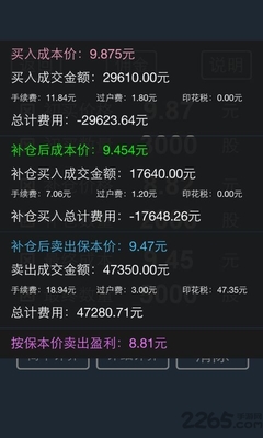 过户费计算