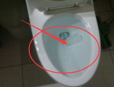 马桶堵了图片