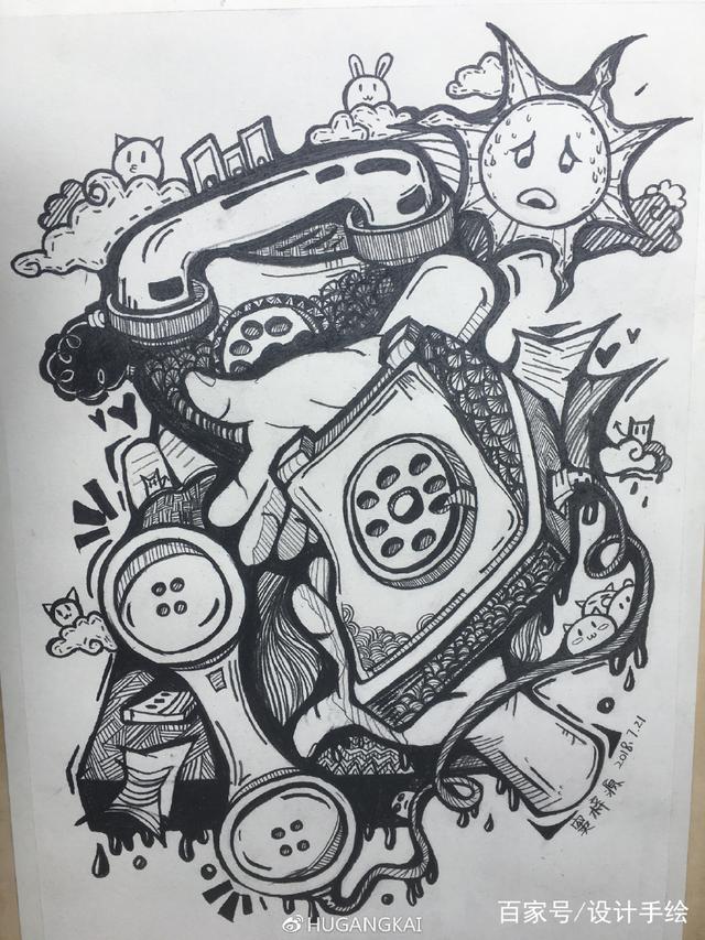 黑白创意装饰画