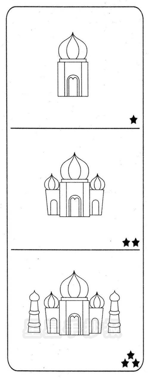 建筑物简笔画 建筑物简笔画彩色