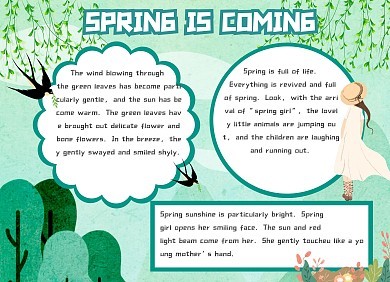 春天是我最喜欢的季节的英文怎么写
