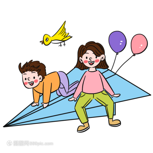 小孩玩纸飞机素材视频下载