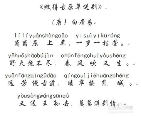 一岁一枯荣拼音