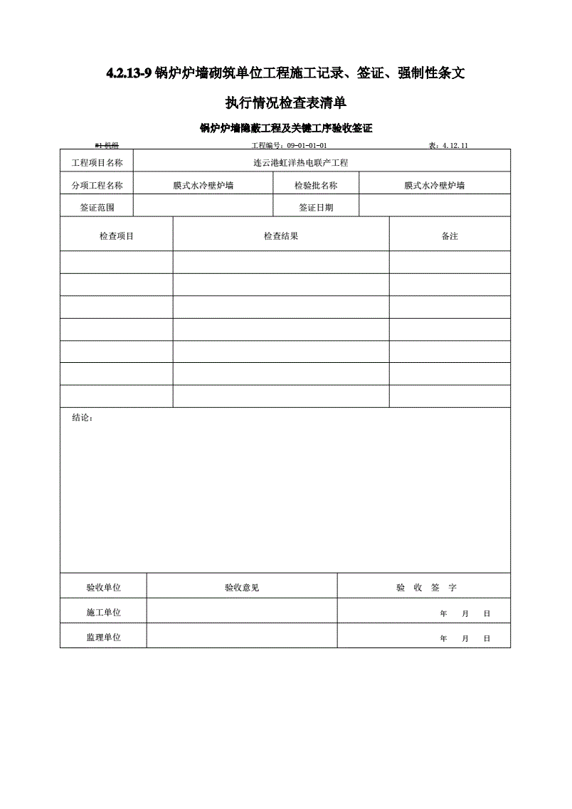 签证逐项检查表